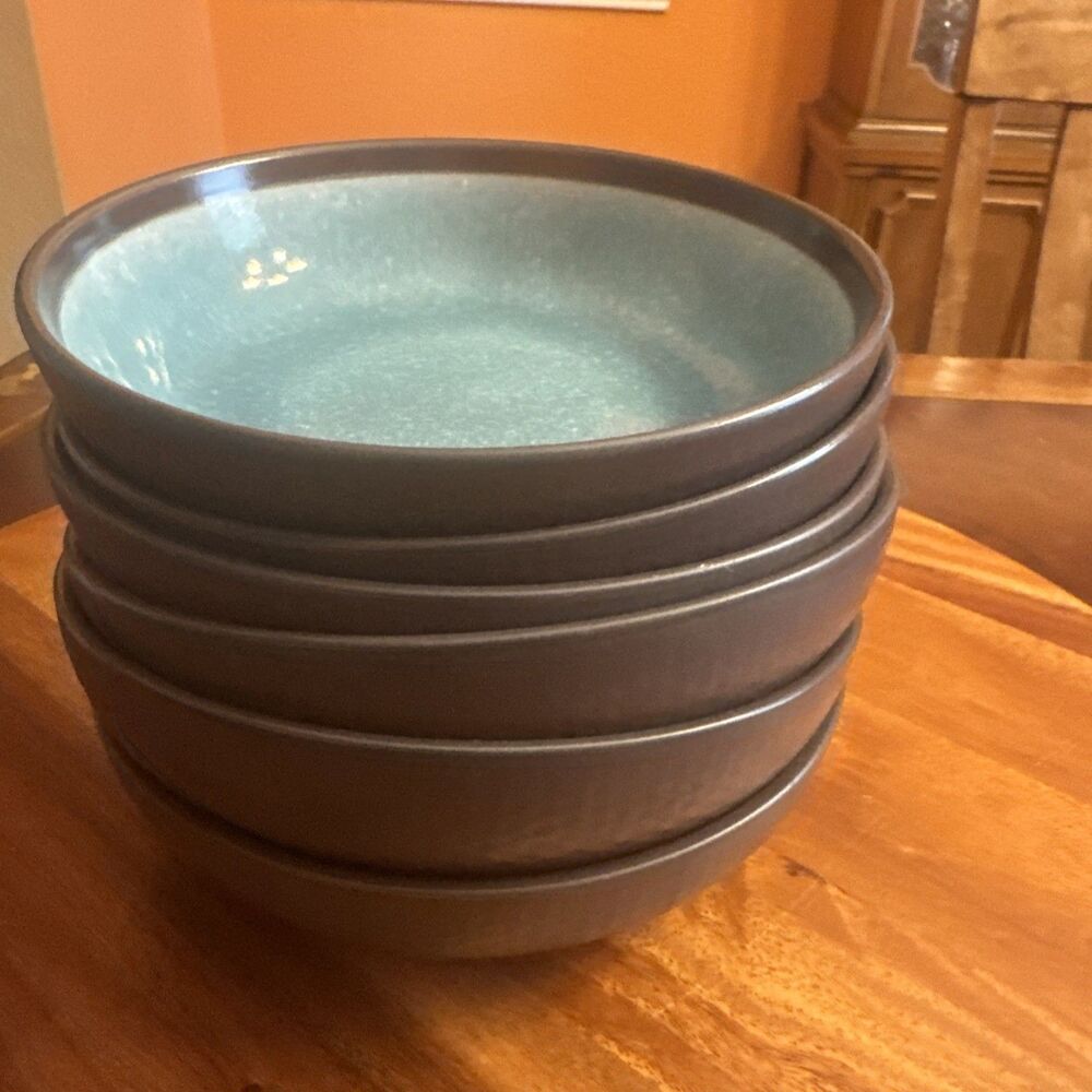 7" Individual Pasta Bowl Maddox Blue by Mikasa A Set of 6 - Picture 2 of 12